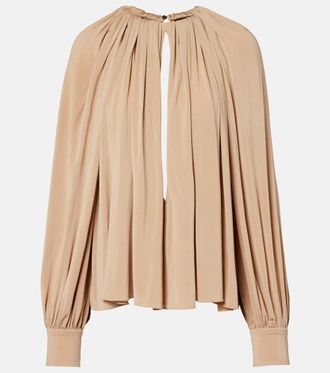 Ferragamo Cutout draped blouse
