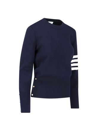 Thom Browne Womens Sweaters Blue Cotton