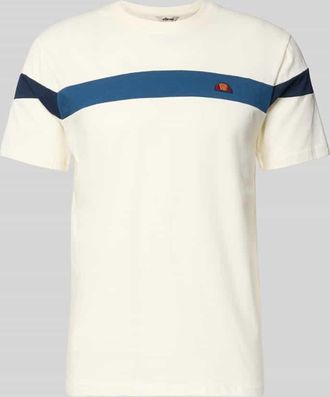 Ellesse Regular Fit T-Shirt mit Logo-Detail Modell Caserio in Offwhite, Gr&ouml;&szlig;e XXL