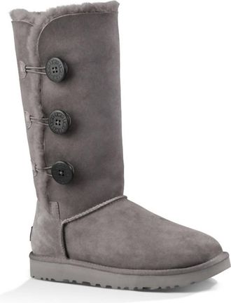 UGG Womens Bailey Button Triplet Ii Boots In Grey