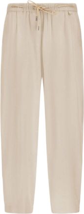 Herno Relaxed Cropped Trousers With Drawstring Waistband