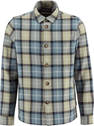 Barbour Jassen, Heren, Blauw, XL, Katoen, Vennel Textured Tartan Overshirt