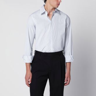 Dolce & Gabbana Camicia con doppio colletto bianca a righe