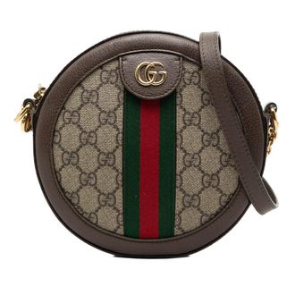 Gucci Pre-owned Gucci Mini GG Supreme Web Ophidia Round Crossbody Ladies E331AIPROO3B3OKY