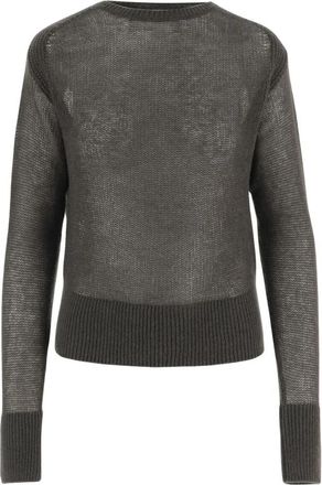 SA SU PHI Lavinia Sweater - Dames - Ronde hals truien - Groen - 2XL - Kasjmier - Truien & Vesten