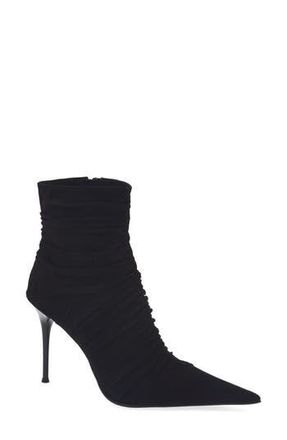 Jeffrey Campbell Lets Go Pointed Toe Bootie in Black Suede at Nordstrom Rack, Size 5.5