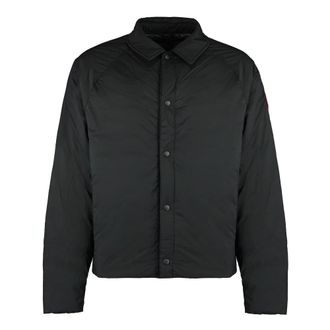 Canada Goose Light Jackets, male, Black, Size: XS Padded Goose Down Jacket with Pockets