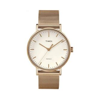 Timex Fairfield Gold-Tone Mesh Ladies Watch