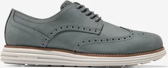 Cole Haan Mens &Oslash;riginal Grand Remastered Wingtip Oxford Shoes - Grey Size 10.5