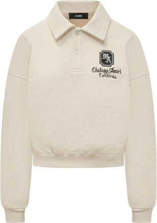 Amiri MA Chateau Polo - Dames - Sweatshirts - Wit - M - Katoen - Hoodies & sweatvesten