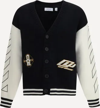 Off-white Star Logo Diagonal Varsity Cardigan Male M