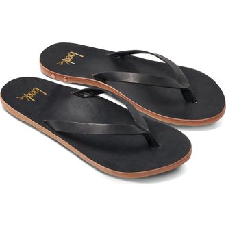 beek Seabird Flip Flop in Black/black at Nordstrom Rack, Size 10