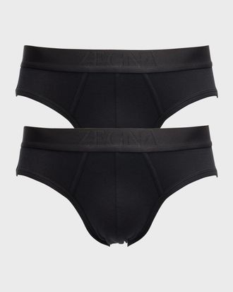 Ermenegildo Zegna Men & apos;s 2-Pack Cotton Midi Briefs