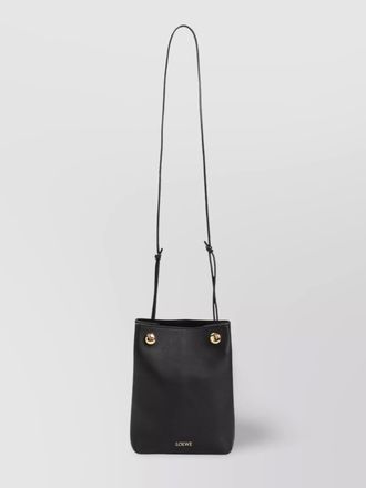 Loewe soft pebble clutch anagram detail