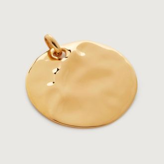 Monica Vinader Gold MV Siren Shore Pendant Charm