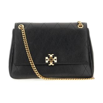 Tory Burch Mini Charlie Quilted Top-Handle Crossbody - female - Tory Burch - Cross Body Bags - Black - ONE SIZE - Bags