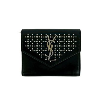 Saint Laurent Black Leather Wallet (Bi-Fold) (Pre-Owned)