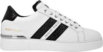 Philipp Plein Faes Low Top Sneakers - unisex - Sneakers - Wit - 47 EU - Leer - Schoenen