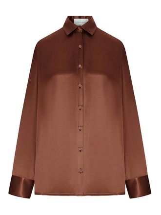 The Nina Studio Oversized Silk Shirt