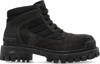 Balenciaga Combat Strike Low Boot - Heren - Veterlaarzen - Bruin - 44 EU - Katoen - Schoenen