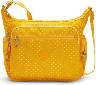 Kipling Womens Shoulder Bag Yellow Polyamide-Nylon Shoulder-bags