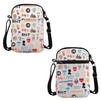 Generic PYOUL Future ENT Gift Otolaryngology Design Crossbody Bag ENT Doctor Nurse Travel Bag Otorhinolaryngologist Otolaryngologist Gift (Otolaryngology CB)