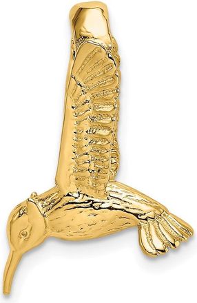 Diamond2Deal 14k Yellow Gold 3-D Hummingbird Charm