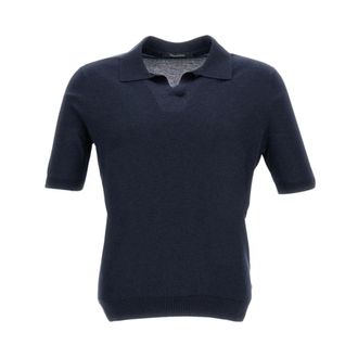 Tagliatore Polo Shirts, male, Blue, Size: XL Polo Shirts