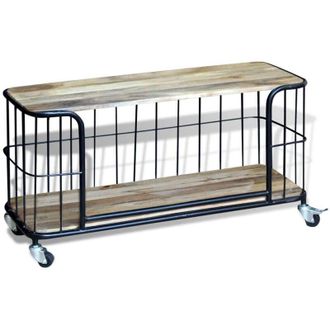 vidaXL Vidaxl - Mobile Porta tv in Solido Legno di Mango 100x40x45 cm