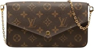 Louis Vuitton Pre-owned Pochette Felicie - Dames - Vintage Clutch - Bruin - ONE Size - Vintage