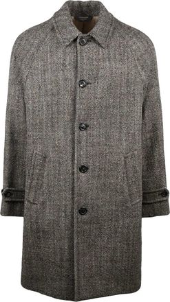 Circolo 1901 Brown-Beige Virgin Wool Coat