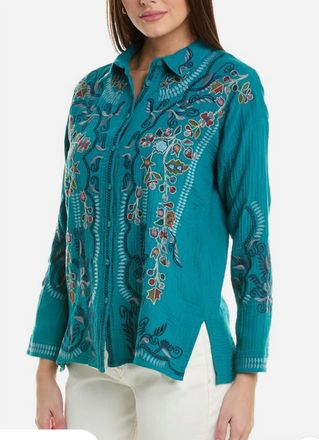 Johnny Was Merrick Blouse In Magenta