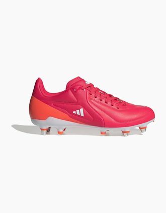 adidas Mens Rs15 Elite Adults Soft Ground Rugby Boots - Red - Size: 12.5