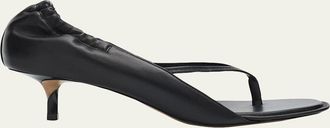 Jacquemus 45mm Les Infradit Leather Thong Sandals