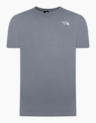 The North Face Mens The North Face Mens T Shirts Box Exploration Crew Neck Graphic Print Summer Tee - Grey - Size: 38