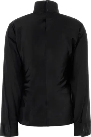 Courr&egrave;ges Courreges Viscose-Elastane Turtleneck Shirt - Black