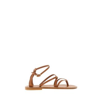 K.Jacques Flat Sandals, female, Brown, Size: 11 US Flat Sandals