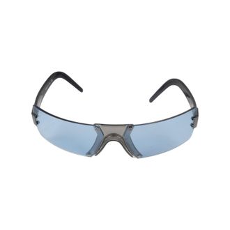 Chanel Pre-owned Womens Shield Sunglasses - 90s - Blue - One Size