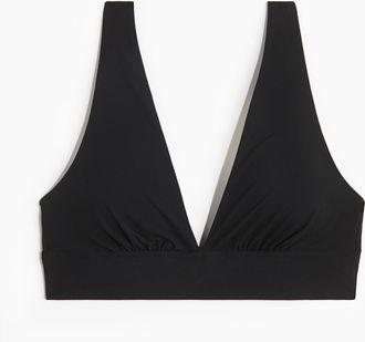H&M Wattierter Soft-BH aus Mikrofaser - Schwarz