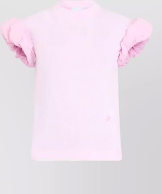Patou cotton t-shirt with faille details