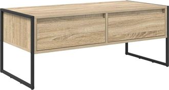 vidaXL Mesa De Caf&eacute; Sonoma 100 X 46 X 40 Cm Madera Contrachapada Vidaxl