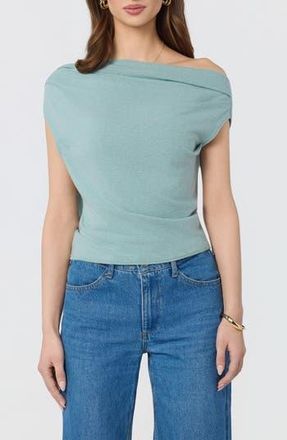 ASTR the Label Off the Shoulder Knit Top in Seafoam at Nordstrom Rack, Size X-Large