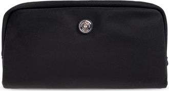 Tory Burch Cosmetic Bag with Logo - Dames - Toilettassen - Zwart - ONE Size - Tassen