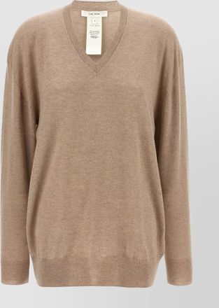 The Row jairo soft texture v-neck sweater