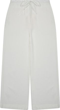 Toteme High-Waisted Wide-Leg Pants with Drawstring Waist