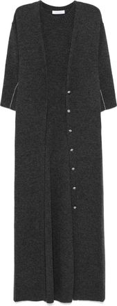 Paco Rabanne Layered Midi Dress - Womens - Wool/Cashmere/Elastane