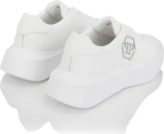 Philipp Plein Mens Sneaker White Leather Upper Rubber