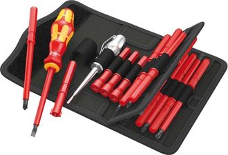 Wera Set Cacciavite Wera Manico + 14 Lame Isolate + Tester Compatto Kraftform