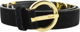 Ferragamo Pre-owned Belts, female, Black, Size: ONE SIZE Pre-owned Leather Belt
