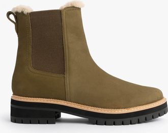 Toms Toms Bennet Womens Ankle Boots Olive - Green - Size UK 6